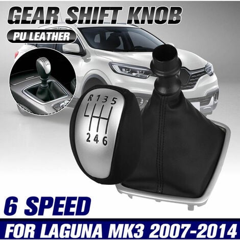 Pommeau de levier 6 vitesses pour Renault Laguna Mk3 2007-2014