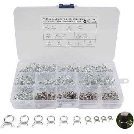 Lot 50 Colliers Ressort 5 Mm Pour Tuyaux Carburant - Pinces Silicone Et Aspirateur