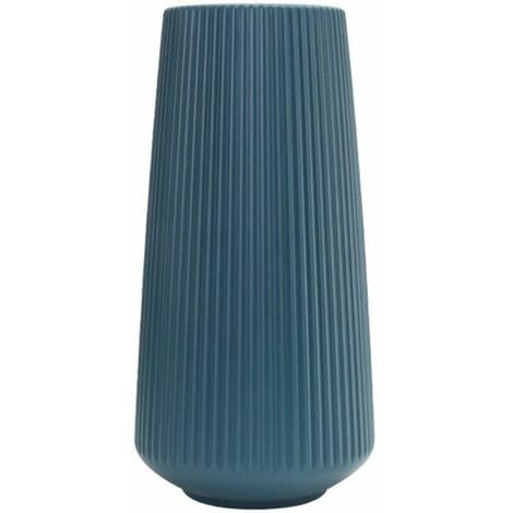Grand vase décoration salon moderne pour herbe de pampa pour décoration de table décoration de maison verte blanche en plastique semblable à la céramique, pour décorer le salon, la chambre, le bureau,