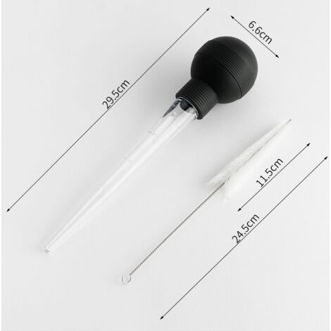 Poire à Sauce KAYCROWN Avec Brosse Et Injecteur - Ampoule Silicone Résistante Chaleur 230°C