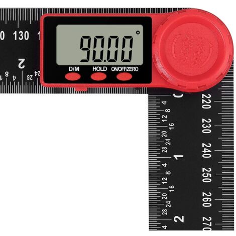 Diy Rapporteur Rapporteur d'Angle Numérique 2 en 1, LCD Digital Mesureur d'angle 8 ...