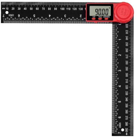 Diy Rapporteur Rapporteur d'Angle Numérique 2 en 1, LCD Digital Mesureur d'angle 8 ...