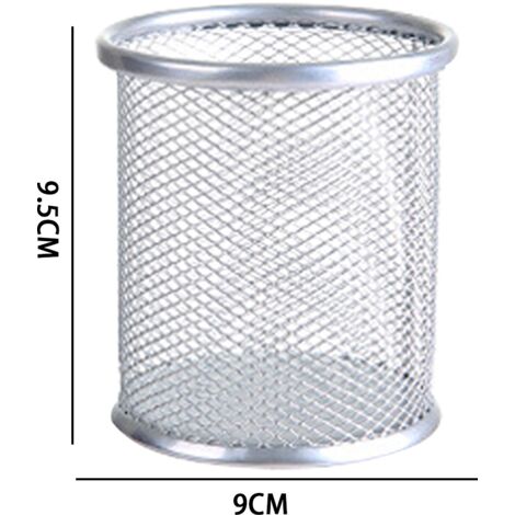 Porte-stylo En Métal Rond En Aluminium, Porte-stylo De Bureau, Boîte De Rangement Pour