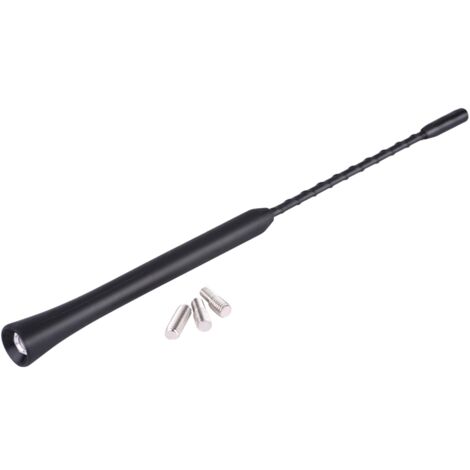 Antenne universelle pour autoradio flexible anti-bruit 22,9 cm AM FM Radio Antenne avec vis M5 M6 pour voiture
