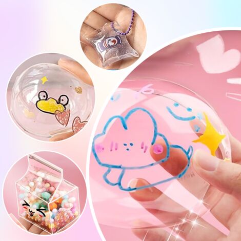 Ensemble de bulles de ruban nano, ruban adhésif double face nano de 3 m, magique, kit de jouets de ruban à bulles, kit de bricolage auto-adhésif pour filles, garçons