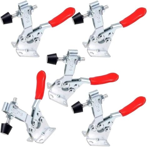 Pince à Genouillère,5pcs dispositif de serrage à genouillère, outil à main, capacité de maintien environ 90 kg, antidérapant, desserrage rapide, robuste