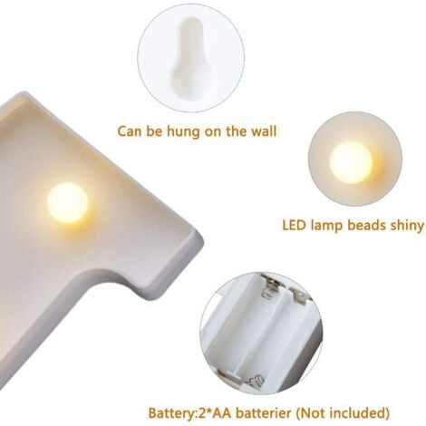 Lampe à chiffres LED, chiffres lumineux de 0 à 9, décoration LED pour anniversaires, mariages, vacances, bar à la maison (1)
