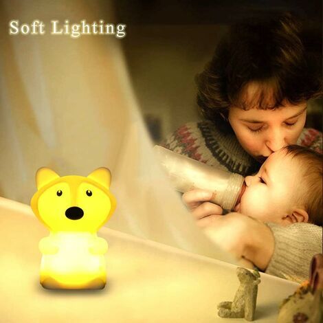 Veilleuse rechargeable pour enfants, veilleuse LED pour filles, lampe de chevet en silicone tactile pour chambre d'adulte, décoration de chambre à coucher, cadeau pour nouveau-né