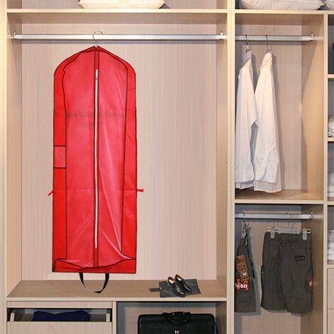 Housse Vêtements Longue 152 Cm - Protection Anti-poussière, Imperméable - Avec Poches, Idéale Robes, Manteaux