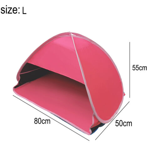 Elegear Tente De Plage Pop Up – 4-5 Personnes – Abri Solaire Avec Auvent – Bleue