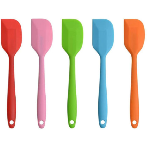 Kit Ustensiles De Cuisine 5 Pièces En Silicone - Résistant à 230°C - Anti-adhésif, Lave-vaisselle Safe (Rose)