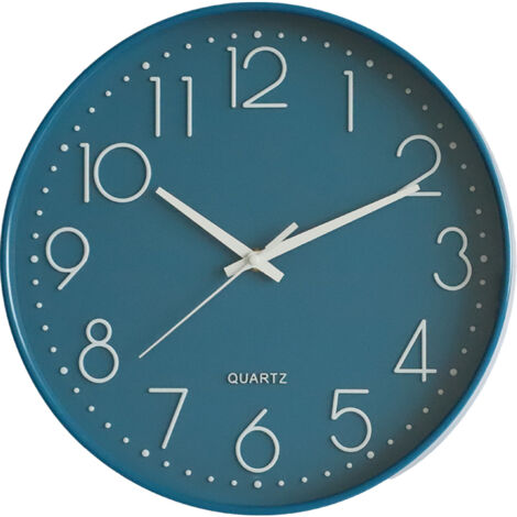 Horloge Murale Ronde Silencieuse - Couleur Aléatoire, 25 Cm | Décoration Chambre Enfant, Facile à Accrocher