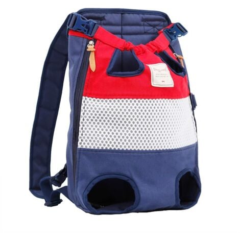 Sac Ventral Chien, Porte Chien Sac Transport pour Chien Chat (M ) Sac à Dos Sortie, Voyage, Camping Sac Ventral de Transport pour Petit Animaux Portable et Sr Supporte Jusqu'a 12KG