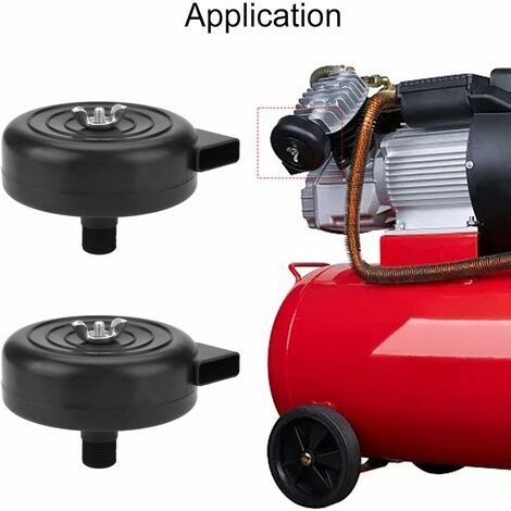 BQLZR 3-8PT Compresseur D'air 16 Mm à Filtre Noir