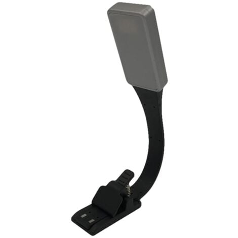 Lampe de lecture Lampe de lecture à LED Lampe de lecture rechargeable par USB Lampe de lecture à 3 modes de luminosité en continu Lampe à pince à col de cygne flexible à 360 ° pour lit Nuit Lecture Ch