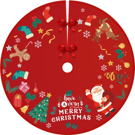 Jupe d'arbre de joyeux noël, décorations rustiques pour la maison, décor de ferme pour fête de vacances du nouvel an