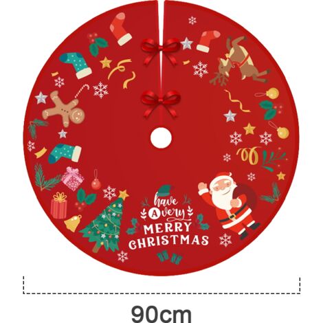 Jupe d'arbre de joyeux noël, décorations rustiques pour la maison, décor de ferme pour fête de vacances du nouvel an