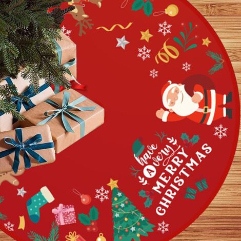 Jupe d'arbre de joyeux noël, décorations rustiques pour la maison, décor de ferme pour fête de vacances du nouvel an