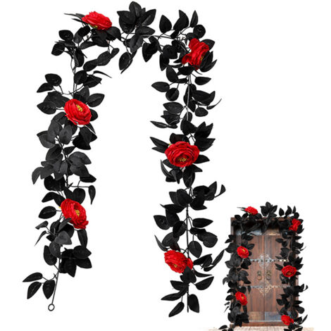 Feuille Automne Artificielle Lot De 6 Guirlandes Feuilles D'érable - 2.3m Chacune - Déco Automne/hiver - Intérieur/extérieur Guirlande Feuille Automne Centrakor