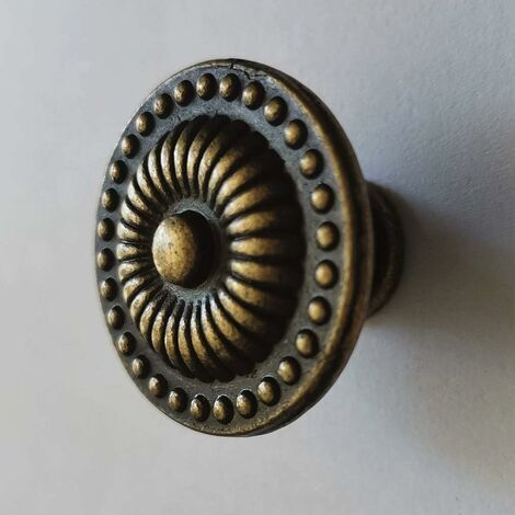 Lot De 2 Boutons De Porte Vintage En Bronze Vieilli Pour