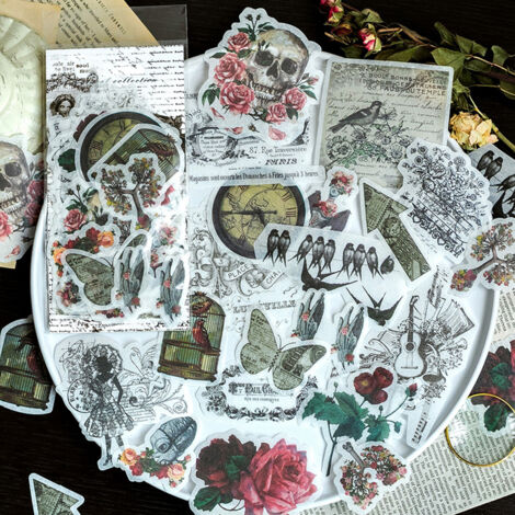180 Autocollants Scrapbooking Jardin - 90 Styles Esthétiques, PET Imperméable - DIY, Cahier, Décoration - 9