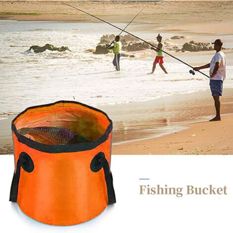 Seau Pliable SZKKQKJ - 20 Litres Pour Voyage, Camping, Pêche