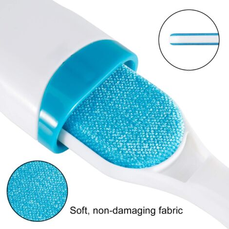 Brosse Anti Poils Animaux Chat & Chien - Brosse de Nettoyage Magique Réutilisable Enlève Poils - Brosse Poil Animaux Magique Chien & Chat de Nettoyage(vêtements/canapé/Voiture/lit), Bleu