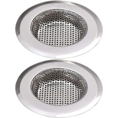 Lot De 2 Filtres D’évier En Acier Inoxydable – 11 Cm Diamètre Extérieur, 8 Cm Intérieur, Poignée Pour Un Retrait Facile - 7