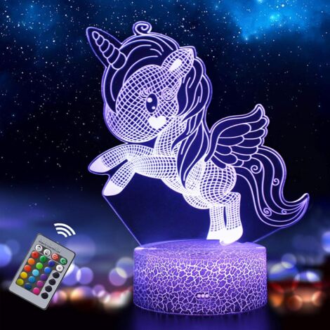 Kit Terrarium Licorne KETIEE - Veilleuse Lumineuse, 13 Couleurs - Cadeau Enfant 5-12 Ans