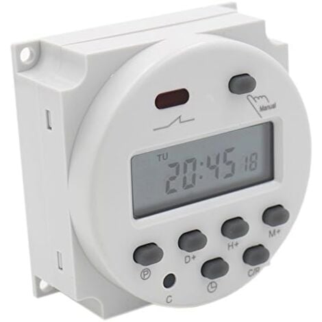 Interrupteur Commutateur Numérique à Cristaux Liquides programmable Relais CN101A DC 12V 16 Amp SPST