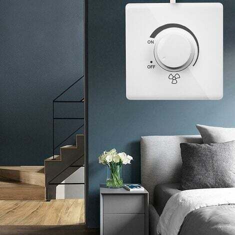 Variateur Vitesse Ventilateur Zeiwohndc - 220V 10A - Contrôle Éclairage Et Ventilateur Plafond