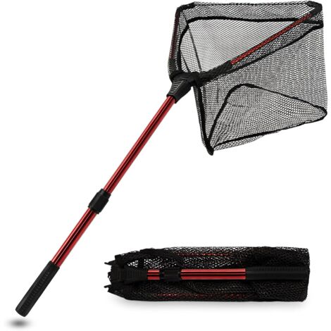 Filet à papillons télescopique avec poignée s'étend jusqu'à 94 cm, attrape- insectes à mailles fines, filets de pêche portables pour enfants et famille, filet de pêche pour enfants, filets de pêche pou