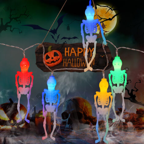 Lumières d'Halloween, lumière féerique de décoration intérieure d'Halloween pour les décorations extérieures de la pièce à la maison
