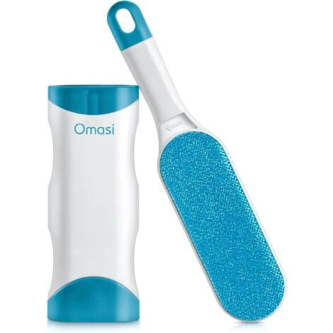 Brosse Anti Poils Animaux Chat & Chien - Brosse de Nettoyage Magique Réutilisable Enlève Poils - Brosse Poil Animaux Magique Chien & Chat de Nettoyage(vêtements/canapé/Voiture/lit), Bleu