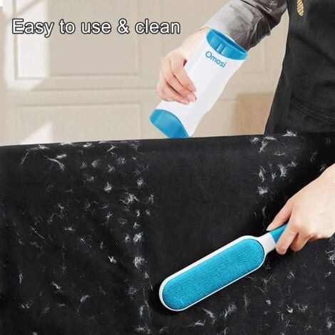 Brosse Anti Poils Animaux Chat & Chien - Brosse de Nettoyage Magique Réutilisable Enlève Poils - Brosse Poil Animaux Magique Chien & Chat de Nettoyage(vêtements/canapé/Voiture/lit), Bleu