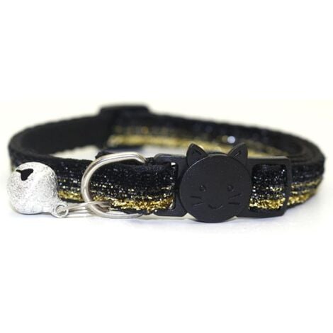 Collier Chat avec Clochette, Collier pour Chat Anti Etranglement, Colliers de Sécurité Réglable pour Chaton et Chats(Blue)