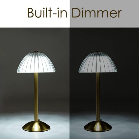 Lampe de table sans fil LED, Lampe de table avec batterie, Lampe de table LED à intensité variable - Lampe de chevet pour salon, chambre à coucher, 3 couleurs de lumière