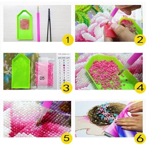 Peinture Diamant Kit Complets Cheval Plage - 5D diamond painting
