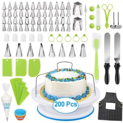 Plateau Tournant 28 Cm Pour Gâteaux – Support Rotatif De Cuisine Pour Pâtisserie, Cupcakes Et Décoration – Plastique Alimentaire Noir