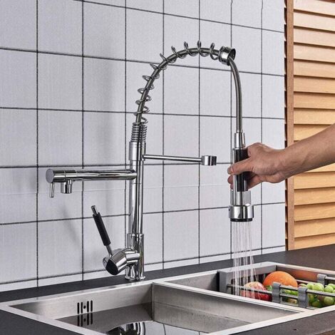 Robinet Cuisine Rétractable Kohler K-72218-CP Chrome Poli - Neuf