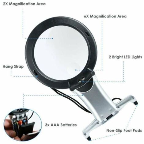 Loupe De Lecture Loupe Mains Libres Inspection De La Lecture Pour L