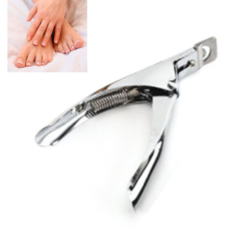 Coupe-Ongles en Acrylique (Bleu), 1pcs Coupe-Capsule de Gel Coupe-Cuticles Coupe-Faux Ongles Coupe-Guillotine