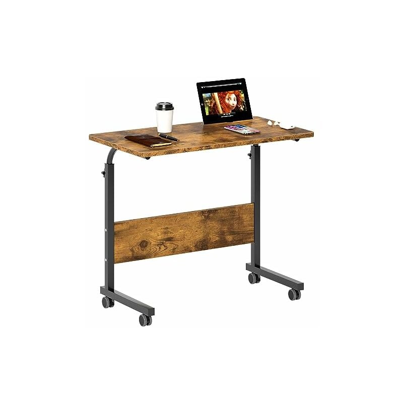 Bureau en bois pour ordinateur portable, plateau de collation avec