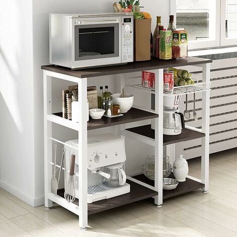 Vasagle meuble de cuisine, étagère de rangement, support à micro