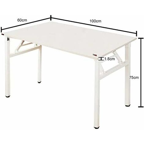 Need Bureau d'Ordinateur Informatique Pliante 120x60cm Table d'étude/à  dîner Pliable pour Maison/Bureau