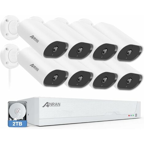 ANRAN C2 Caméra Surveillance WiFi sans Fil Batterie Audio Bidirectionnel  Vision Nocturne Colorée Sirène Alarme, Mouvement PIR, Alexa - Cdiscount  Bricolage
