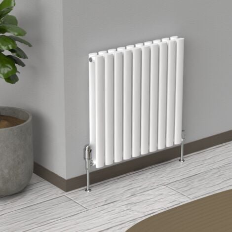 Oval Vertical Radiator-Anthracite Grey-1800mm x 540mm (Double)