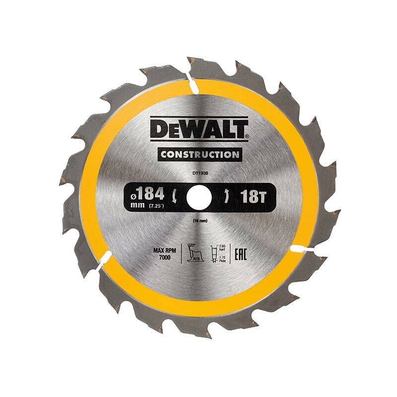 Portable Construction Circular Saw Blade 184 X 16Mm X 18T