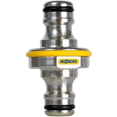 Hozelock 2044 Pro Metal Double Ended Male Garden Hose Pipe End Connector