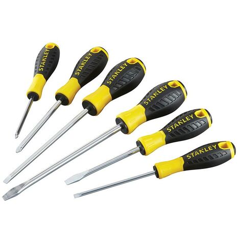 Stanley Tools 0-60-209 Essential Screwdriver Set, 6 Piece Sl/Ph